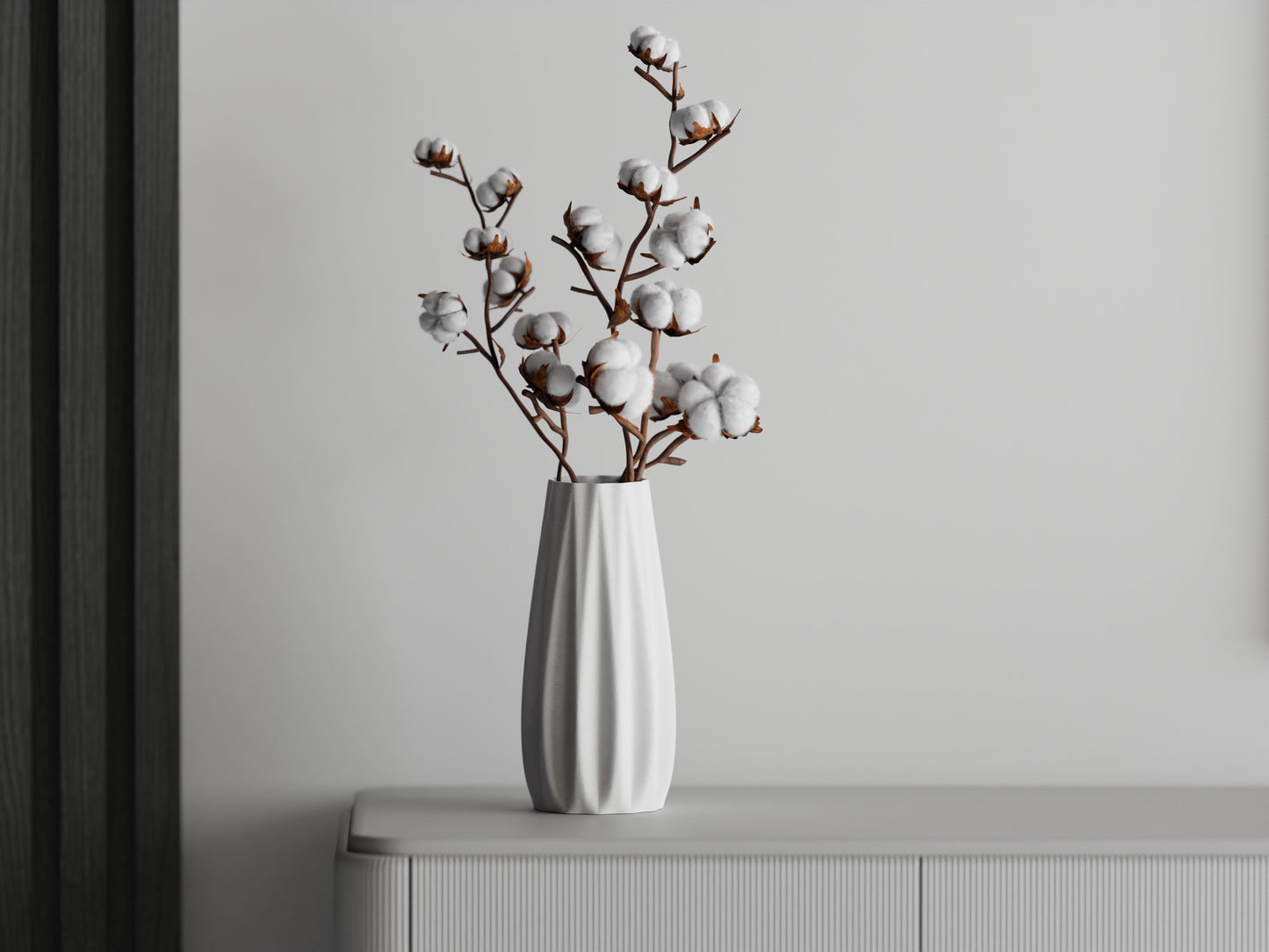 Ribs Straight Vase
