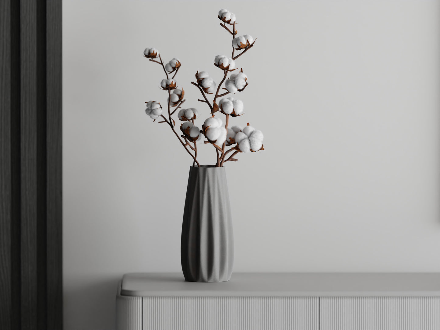 Ribs Straight Vase