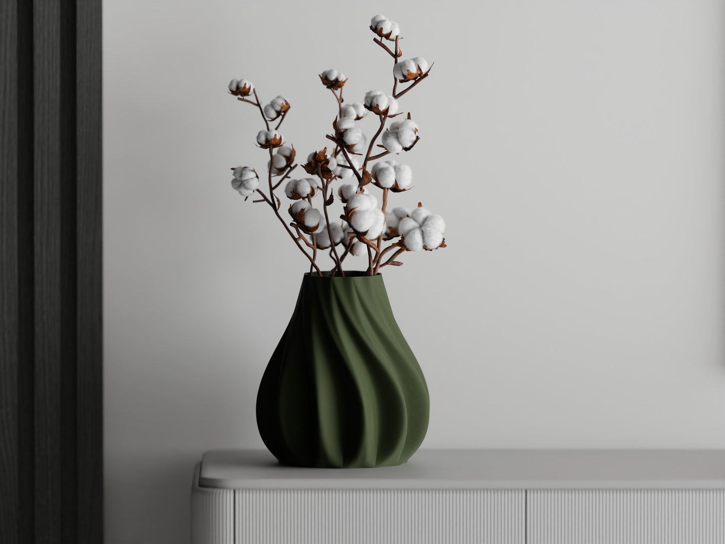 Ribs Twist Low Vase