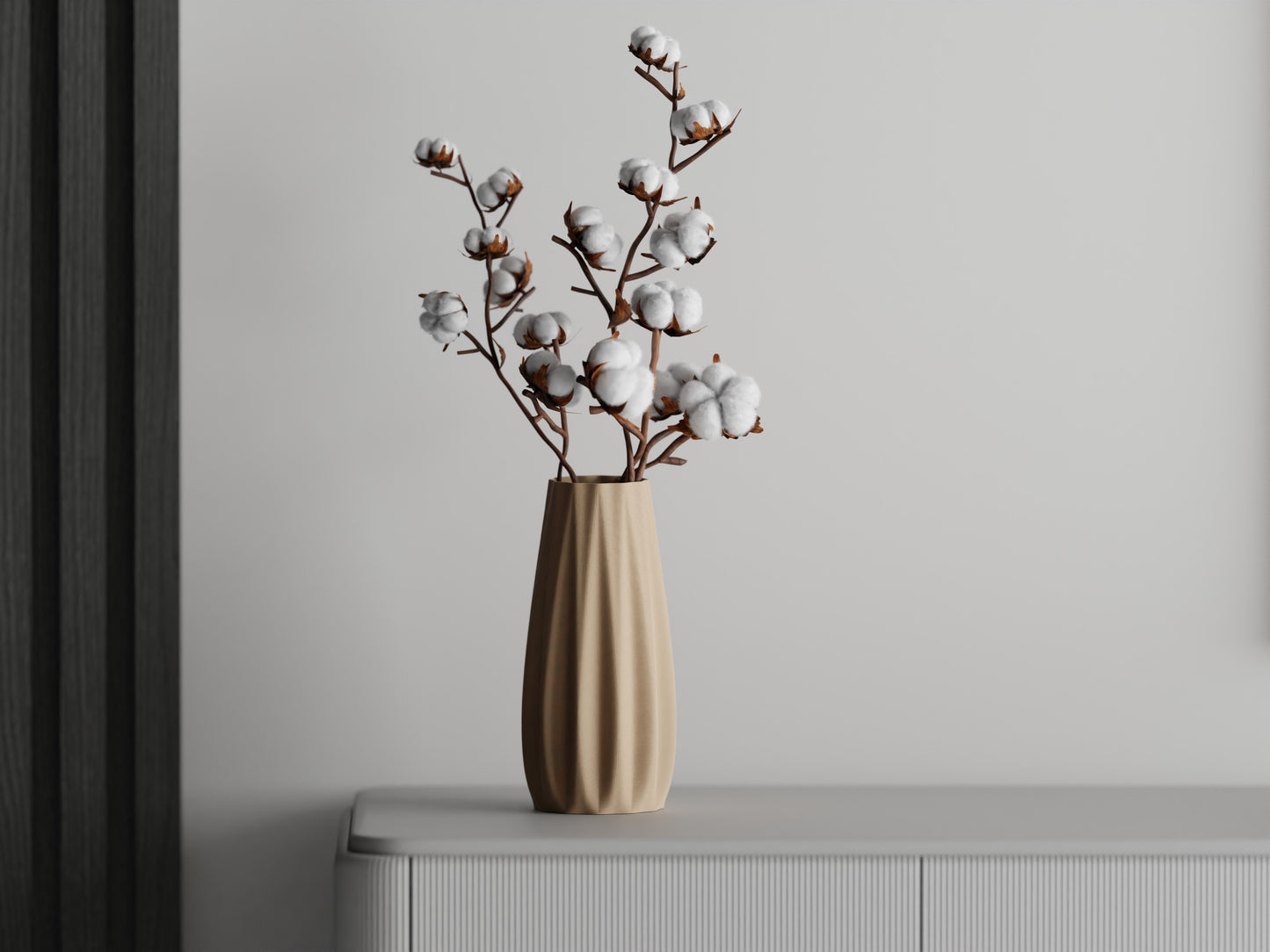 Ribs Straight Vase
