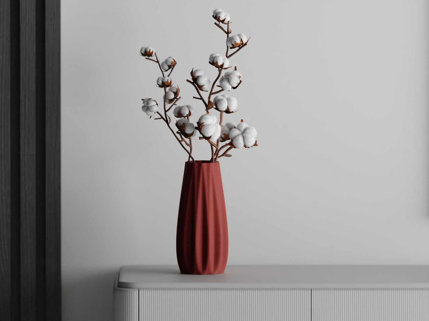 Ribs Straight Vase