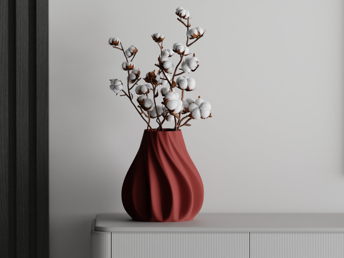 Ribs Twist Low Vase