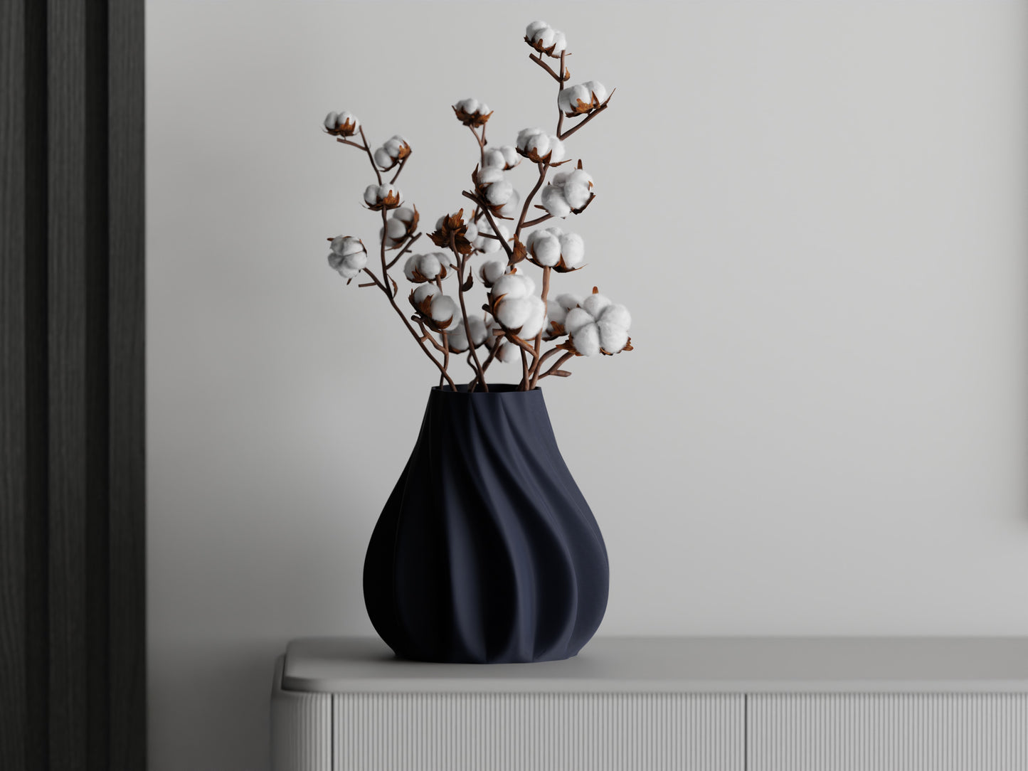 Ribs Twist Low Vase