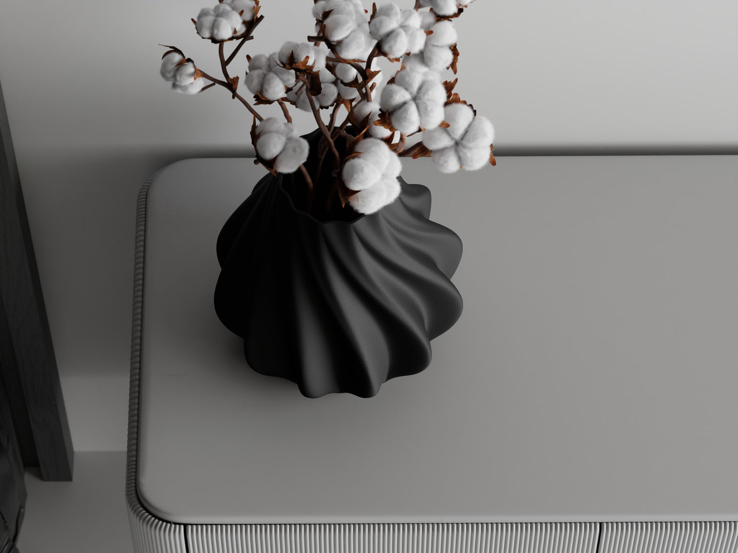 Ribs Twist Low Vase