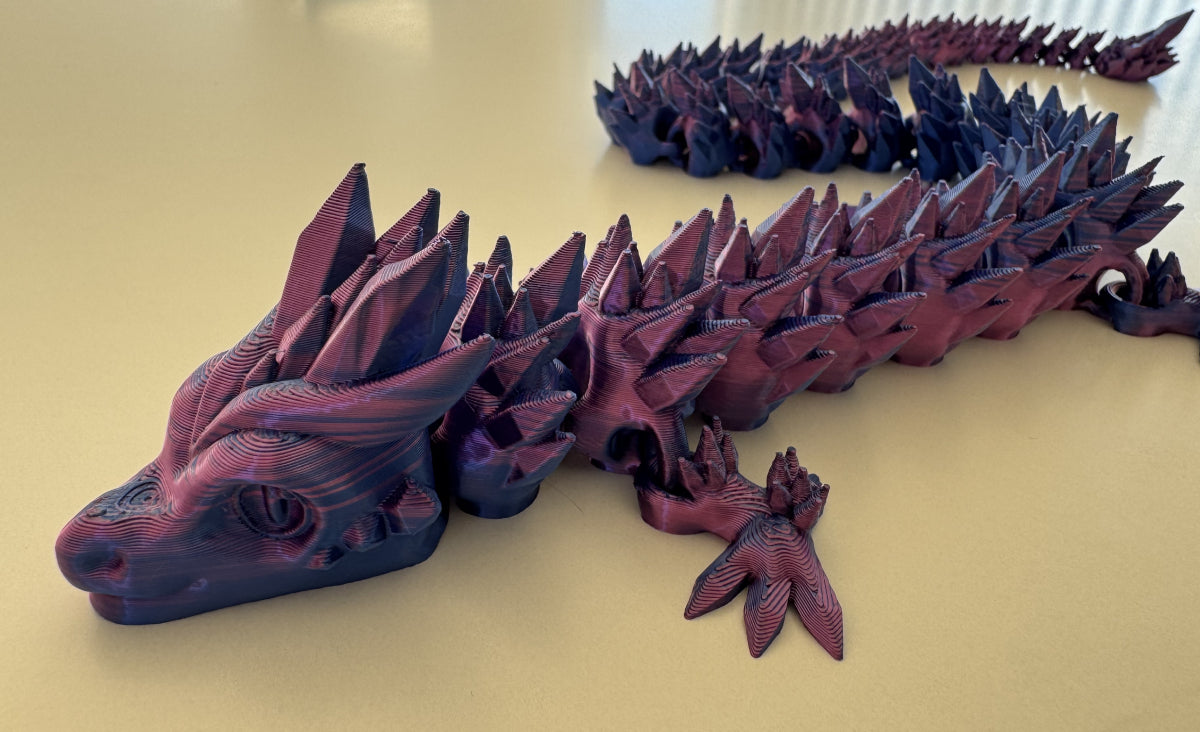 Magisk 3D-printet Drage – Fleksibel og Unik Fidget Toy