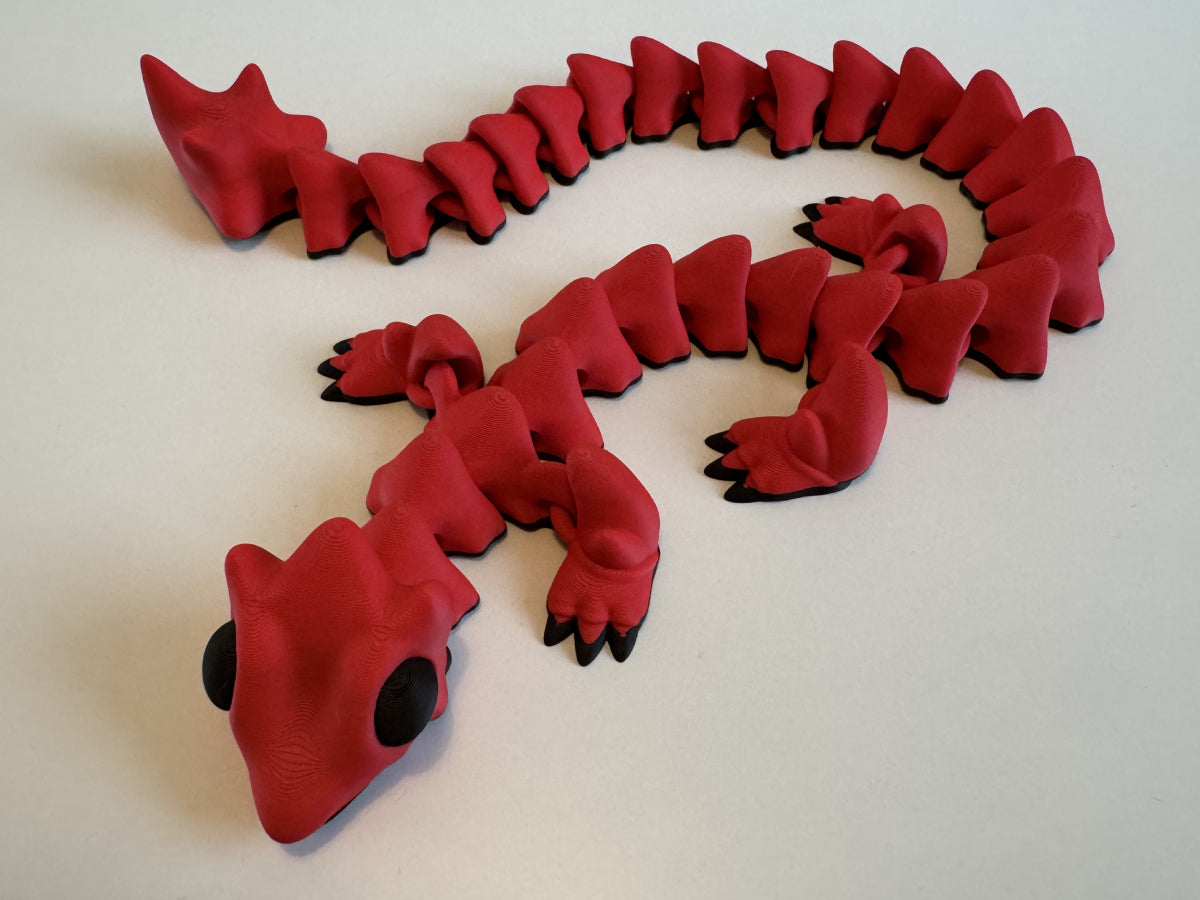 Ember Drage - 3D-Printet Fidget Drage