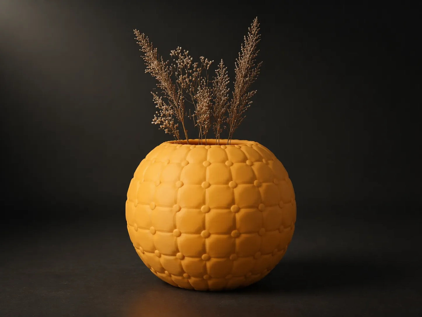 Tufted Orb Vase