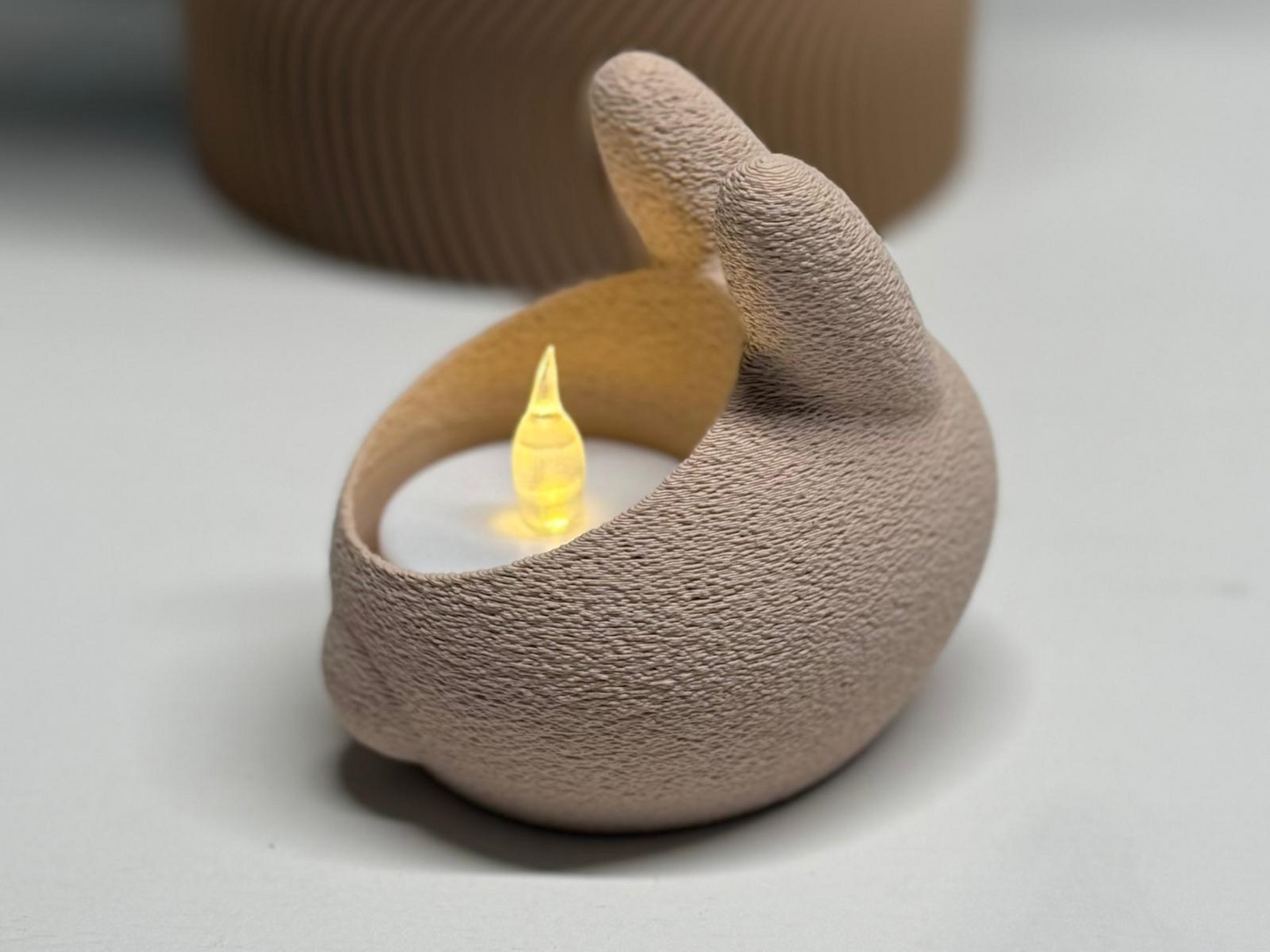 Påskehare Fyrfadsstage