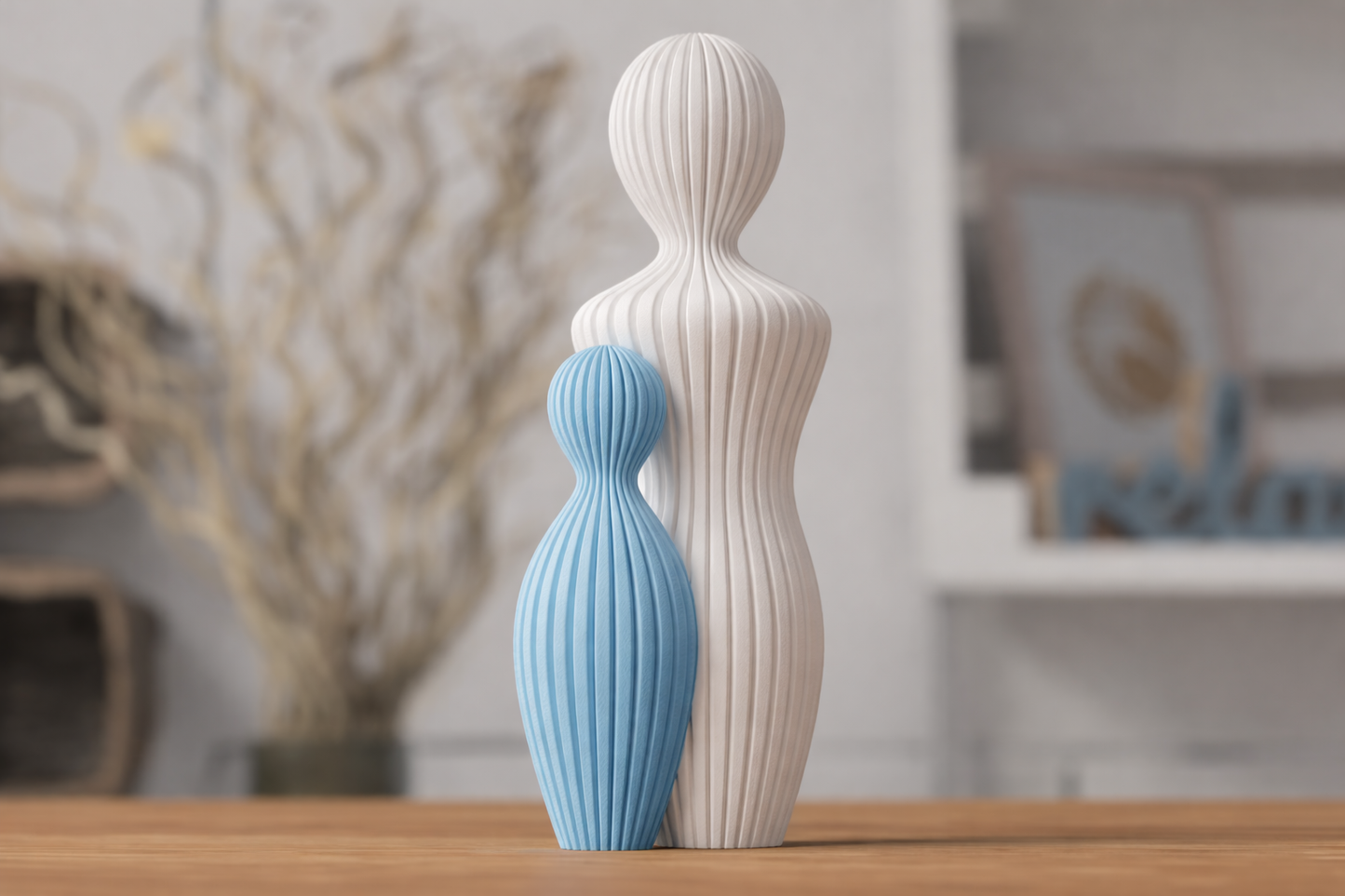 Fars Dag Skulptur med 1 barn