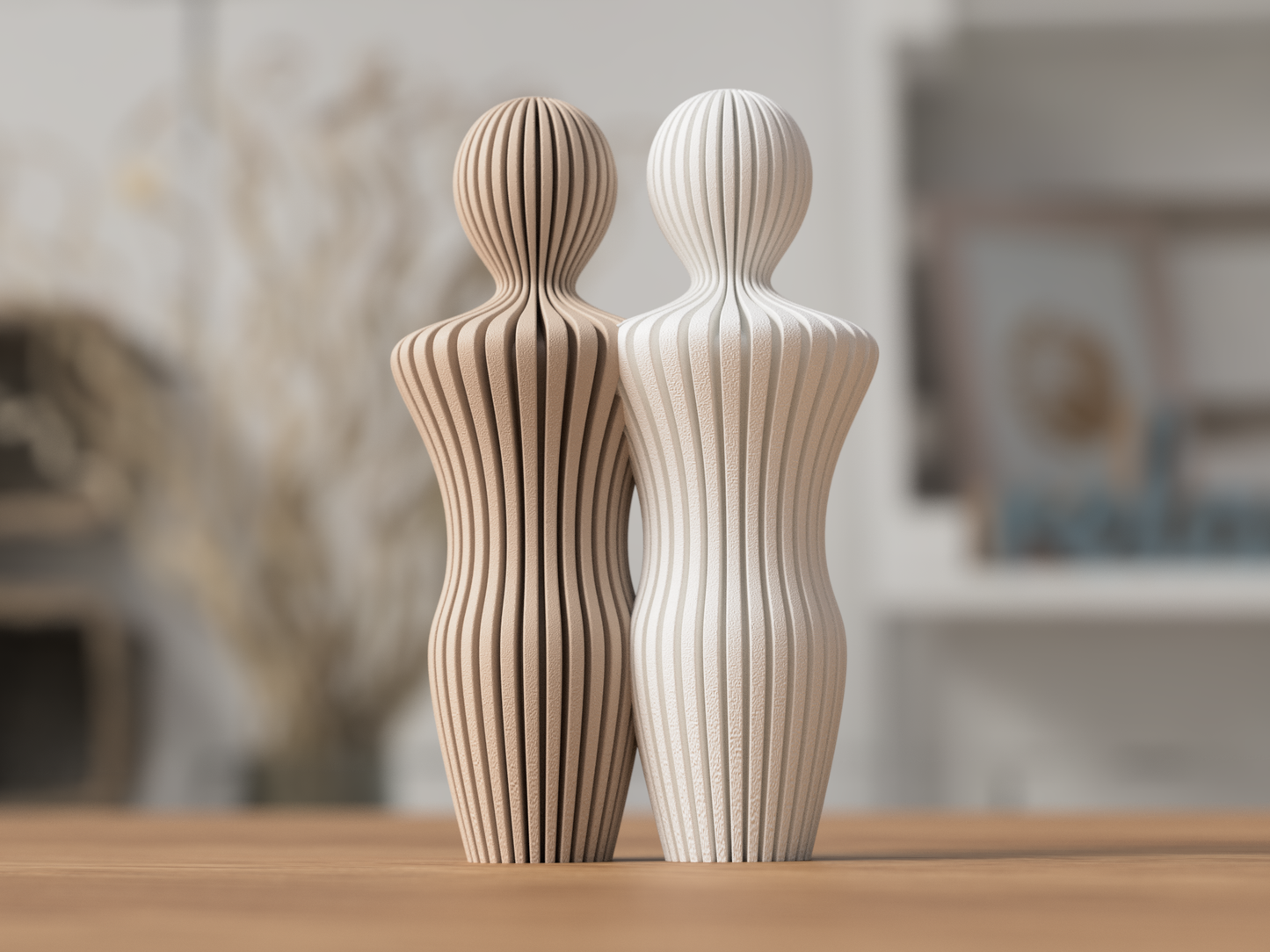 Par Skulptur Med 2 Mænd