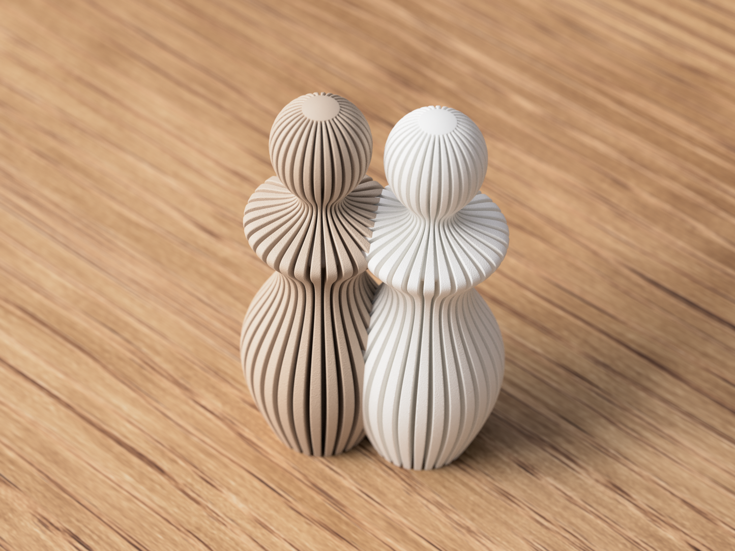 Par Skulptur Med 2 Kvinder