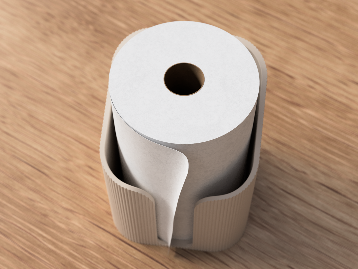 Minimalistisk Køkkenrulleholder